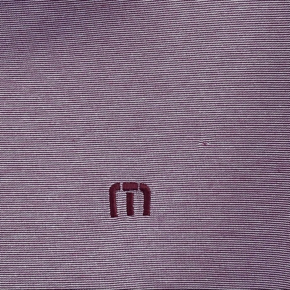 Travis Mathew Polo Shirt Mens XL Short Sleeve Collared Pima Cotton Golf Maroon - Picture 2 of 8